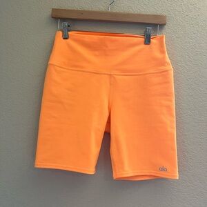 ALO Yoga Orange Athletic Shorts